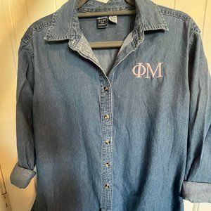 Phi Mu Denim Long Sleeve